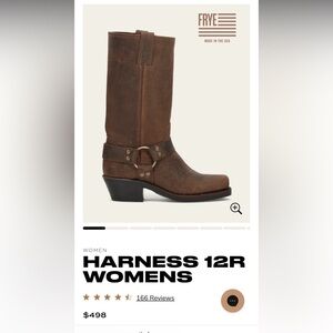 Frye Women's Harness 12R Brown Boots | Size 8